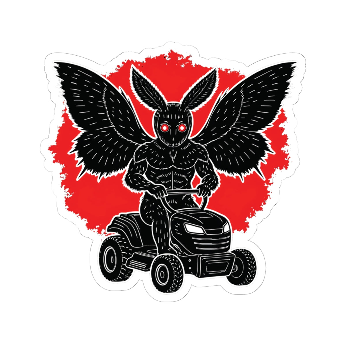 Kiss-Cut Stickers | Mowing Mothman