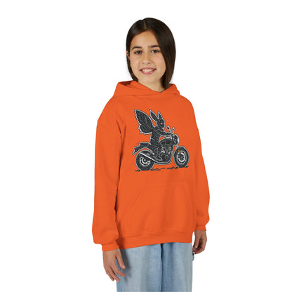Cozy Youth Hoodie | Biker Mothman