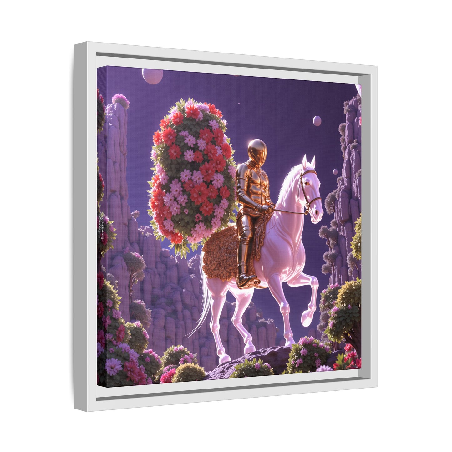 Framed Canvas Artprint | Petalborne Reveries 02 by Nicodemus Studios