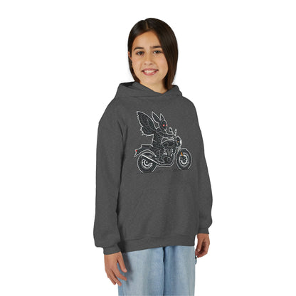 Cozy Youth Hoodie | Biker Mothman
