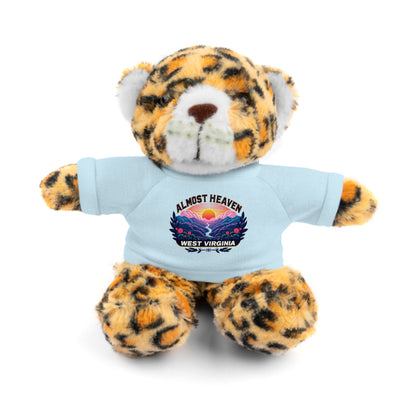 Stuffed Animals with Tee-Light Blue-Jaguar-8"-Nicodemus Studios