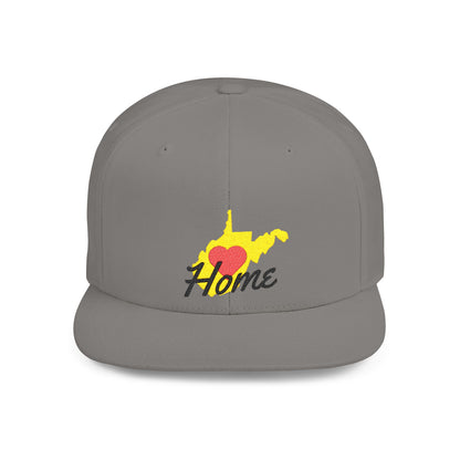 Flat Bill Snapback Hat | West Virginia Home Love
