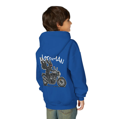 Cozy Youth Hoodie | Biker Mothman