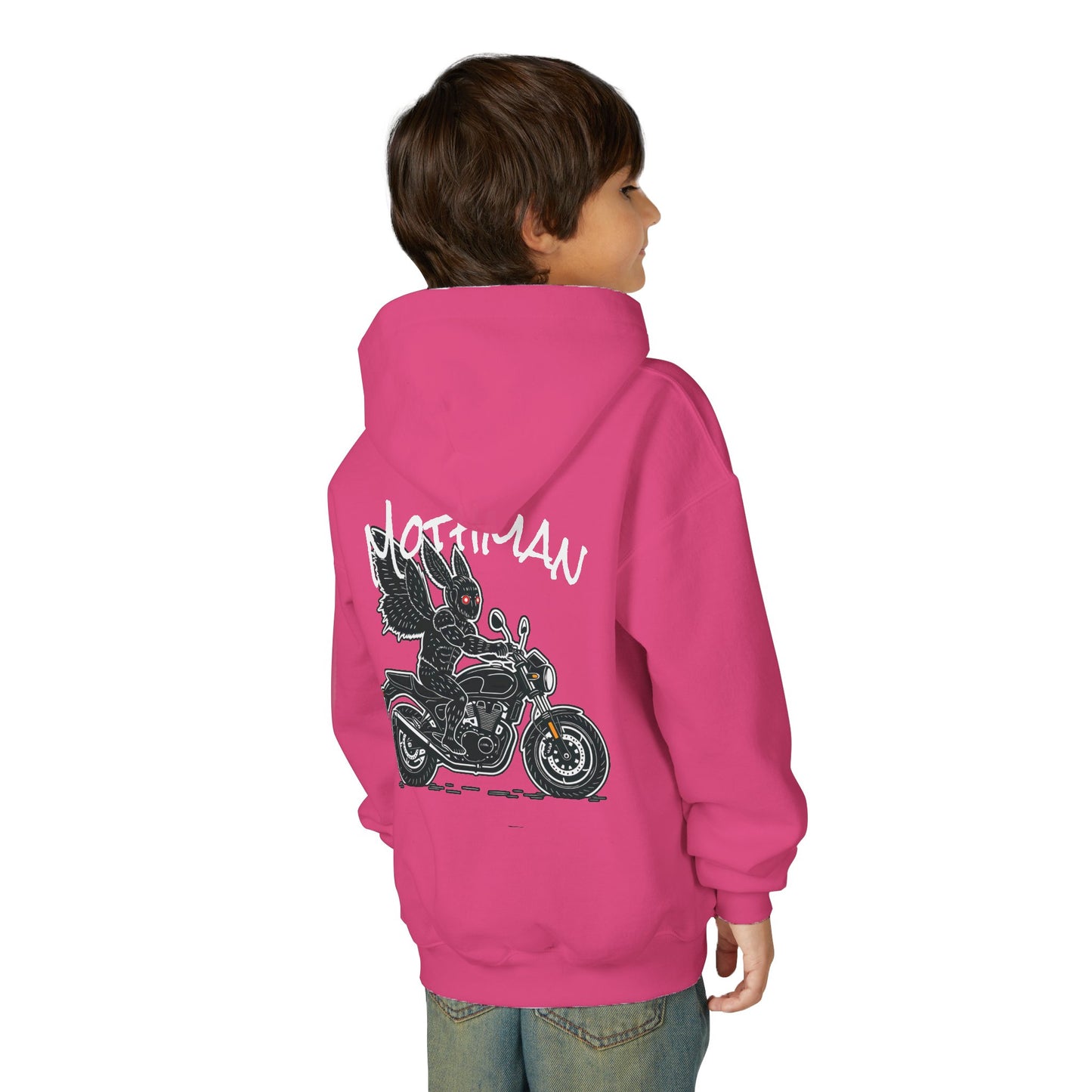 Cozy Youth Hoodie | Biker Mothman