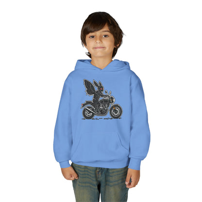 Cozy Youth Hoodie | Biker Mothman