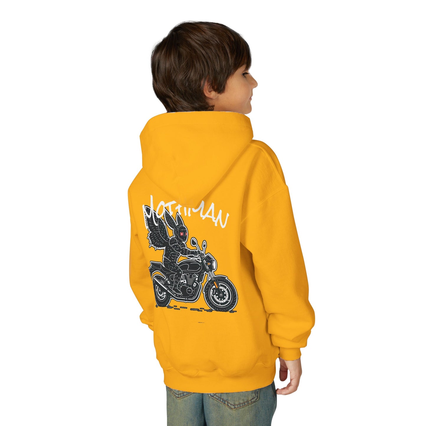 Cozy Youth Hoodie | Biker Mothman