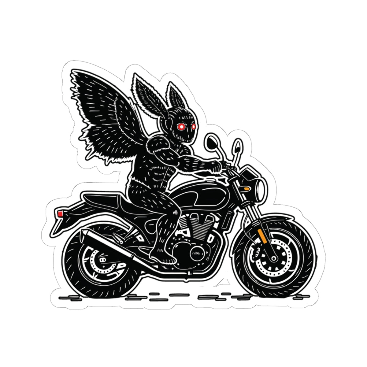 Kiss-Cut Stickers | Biker Mothman
