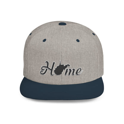 Flat Bill Snapback Hat | Home WV