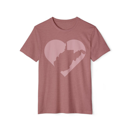Recycled Organic T-Shirt | WV Heart Design