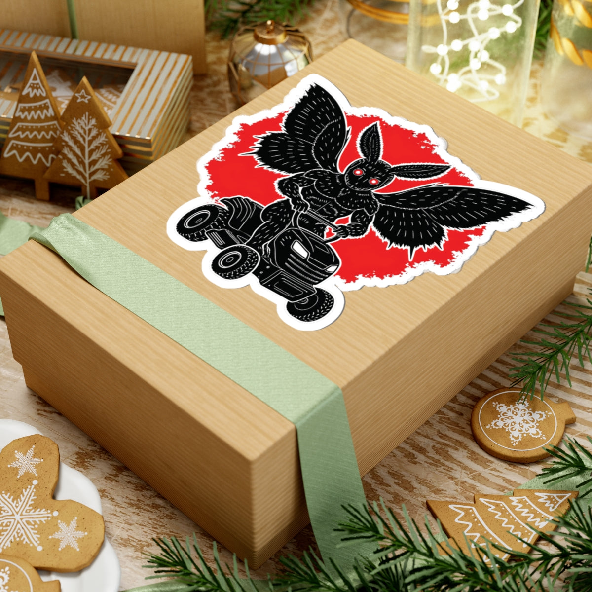 Kiss-Cut Stickers | Mowing Mothman