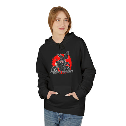Unisex Fleece Pullover | Mothman Biker