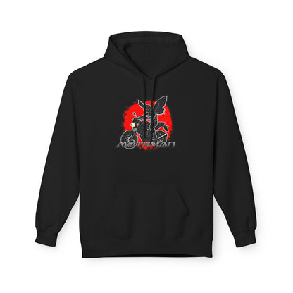 Unisex Fleece Pullover | Mothman Biker