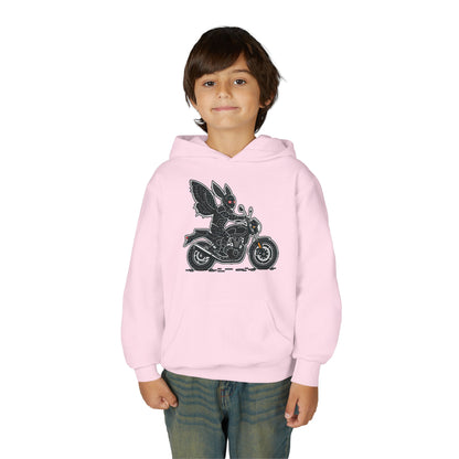 Cozy Youth Hoodie | Biker Mothman