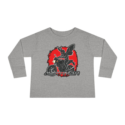 Toddler Long Sleeve Tee |  Mothman Biker