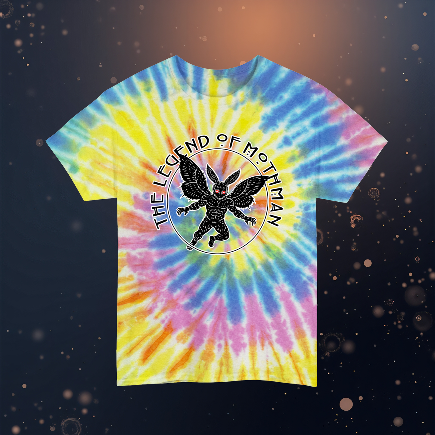 Unisex Tie Dye Cotton Tee | Legend of Mothman
