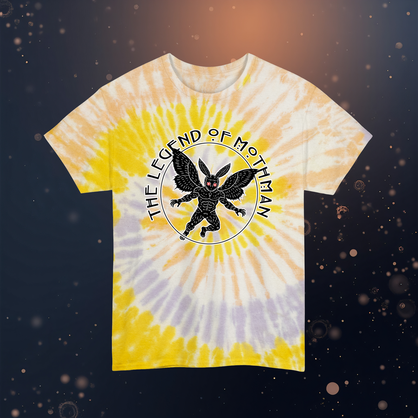 Unisex Tie Dye Cotton Tee | Legend of Mothman