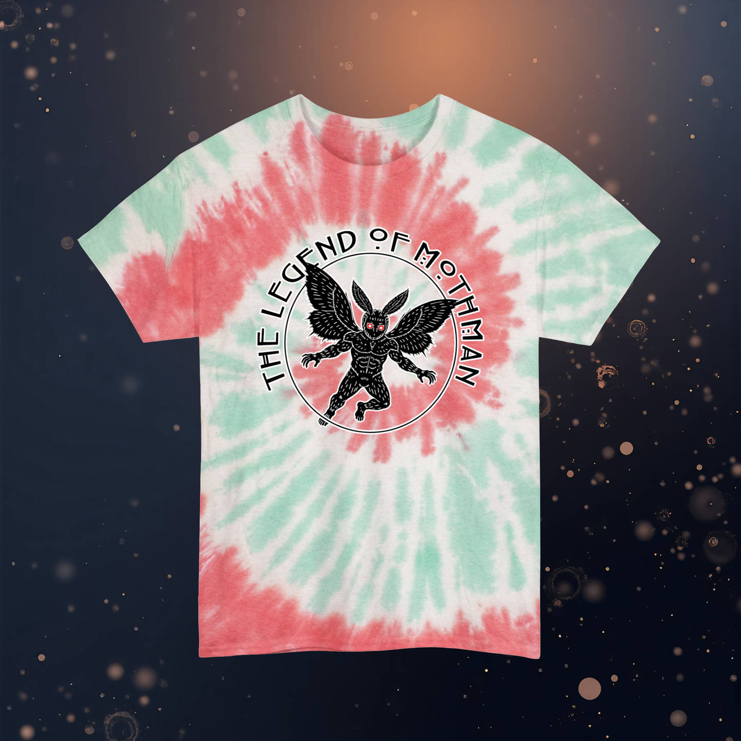 Unisex Tie Dye Cotton Tee | Legend of Mothman