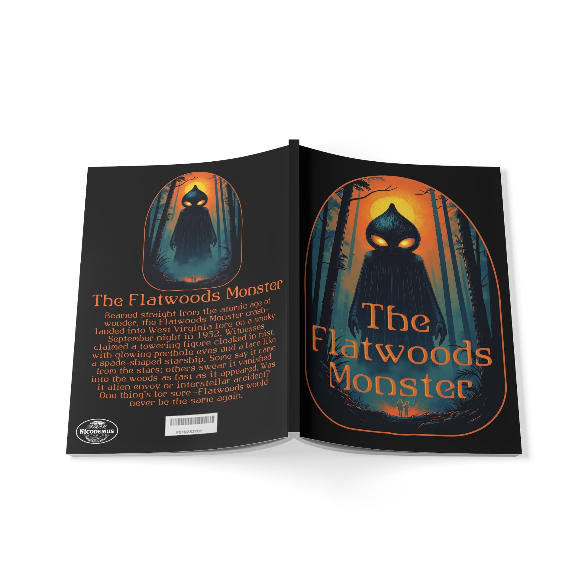 A5 Aesthetic Design Notebook | "Vintage Flatwoods Monster" by Nicodemus Studios-Nicodemus Studios