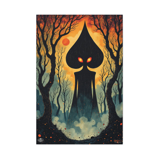 Canvas Wall Art | Braxie The Flatwoods Monster-Nicodemus Studios