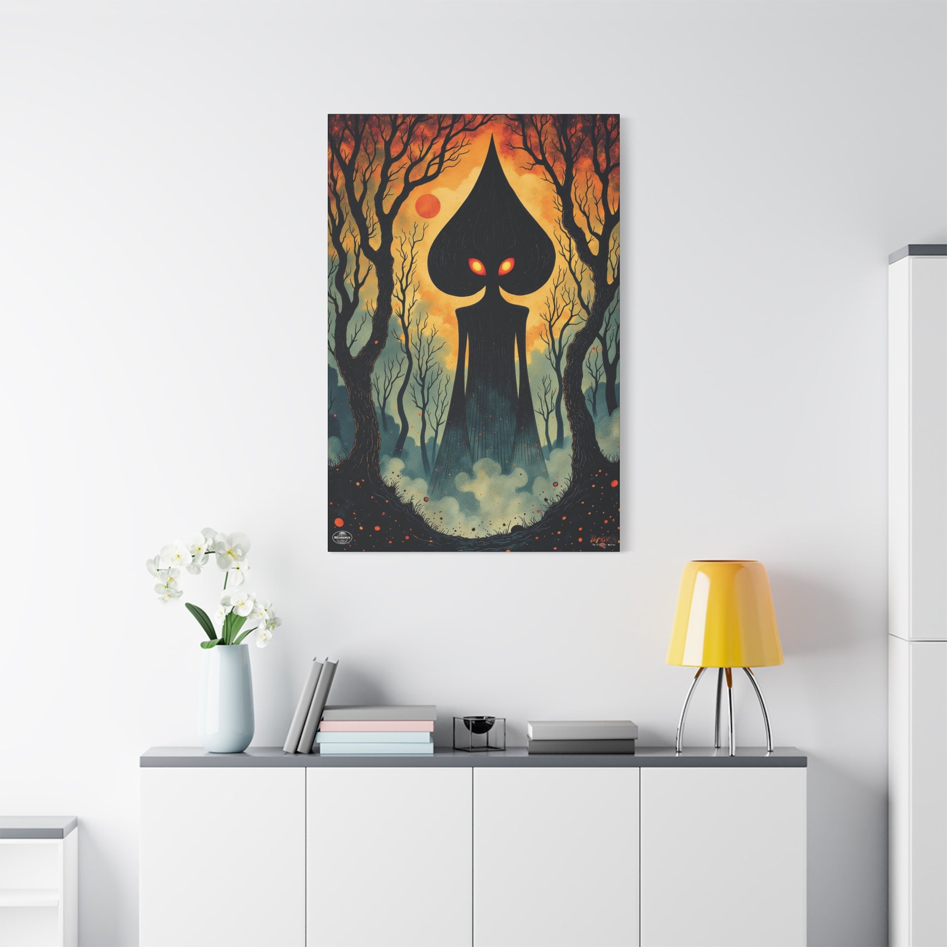 Canvas Wall Art | Braxie The Flatwoods Monster-Nicodemus Studios