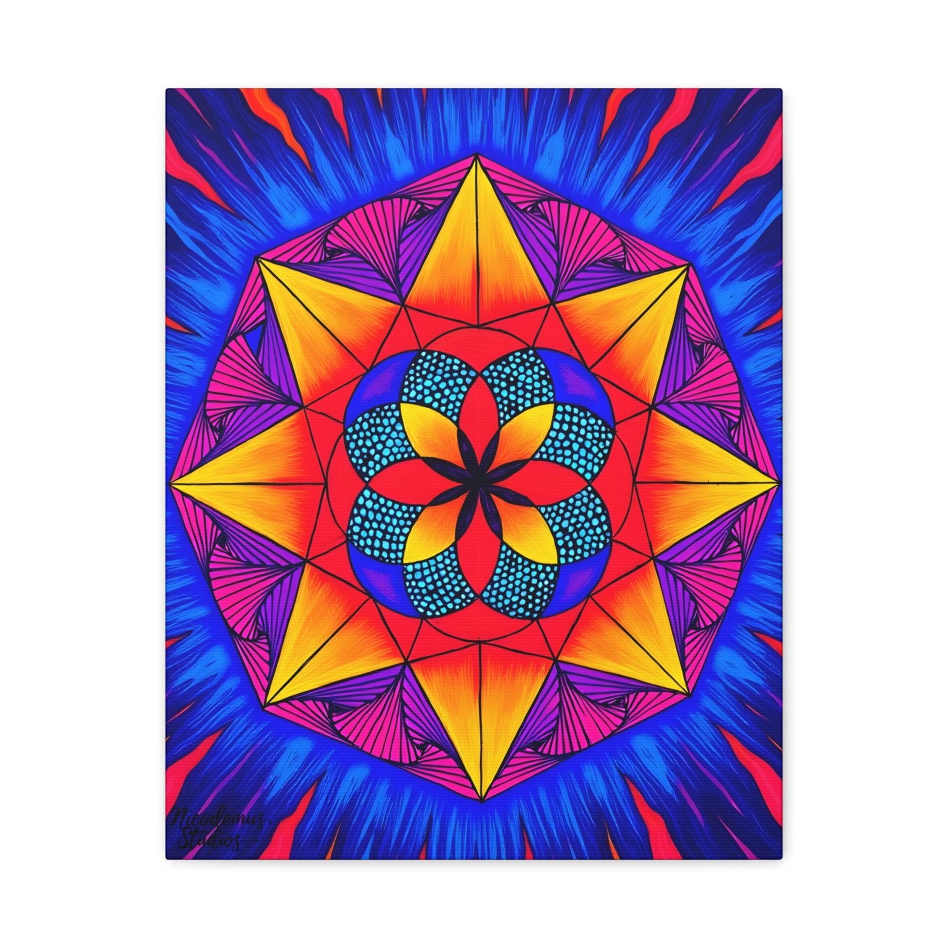 Canvas Wall Art| "Navigator" by Nicodemus Studios-16" x 20" (Vertical)-1.25"-Nicodemus Studios