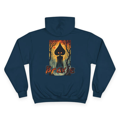 Champion Hoodie | Braxie The Flatwoods Monster-Nicodemus Studios