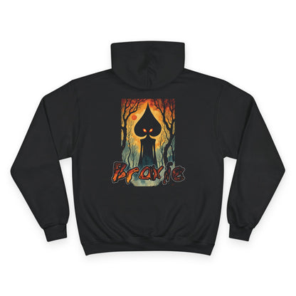 Champion Hoodie | Braxie The Flatwoods Monster-Nicodemus Studios