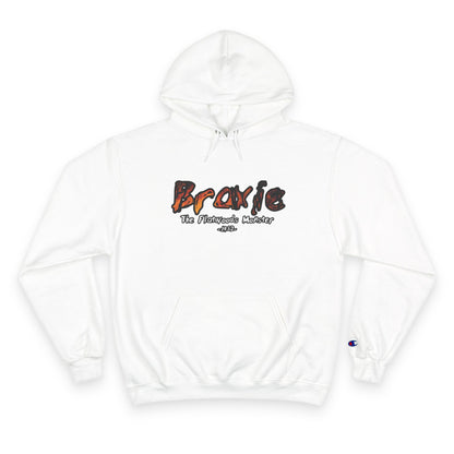 Champion Hoodie | Braxie The Flatwoods Monster-White-S-Nicodemus Studios