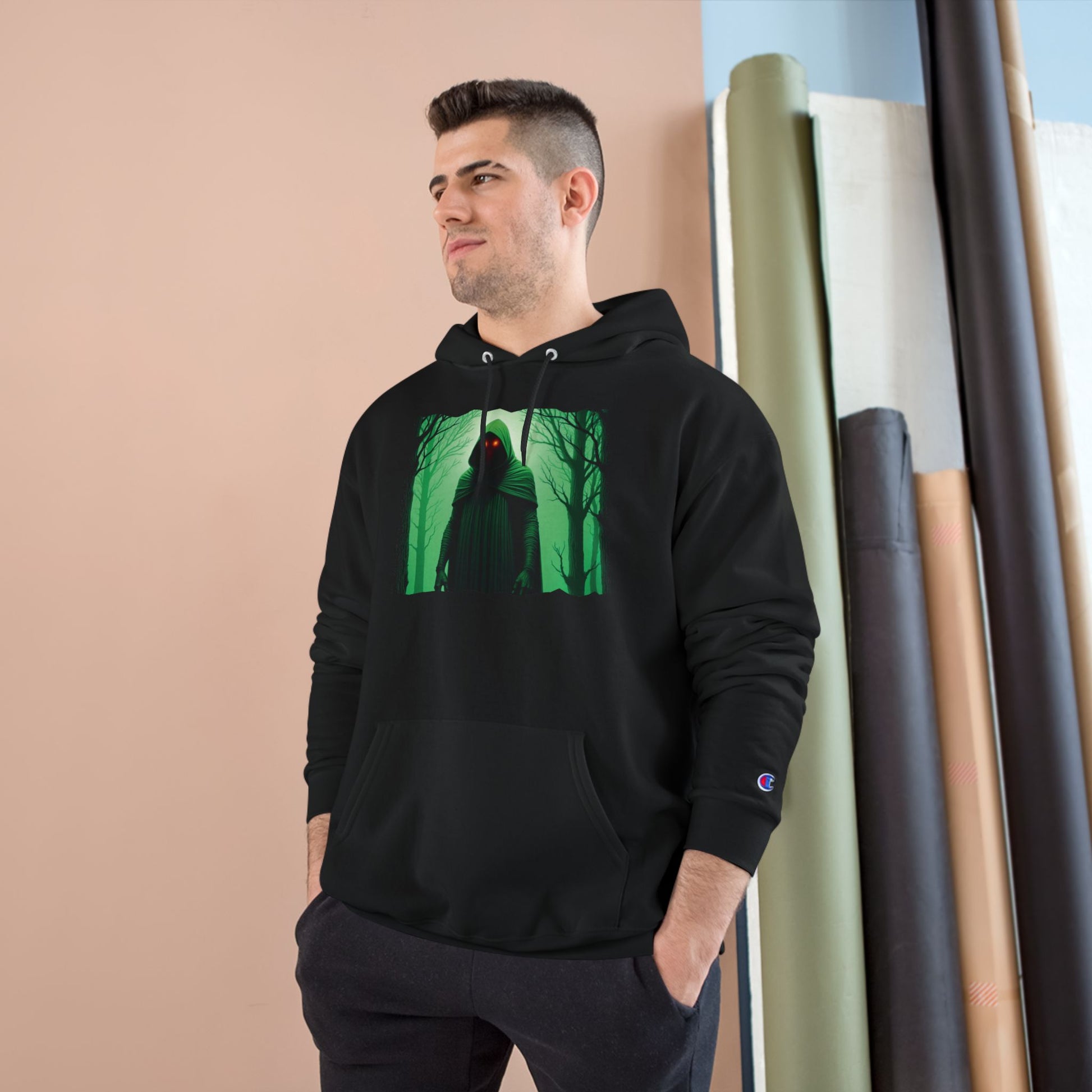Champion Hoodie | Flatwoods Monster-Nicodemus Studios