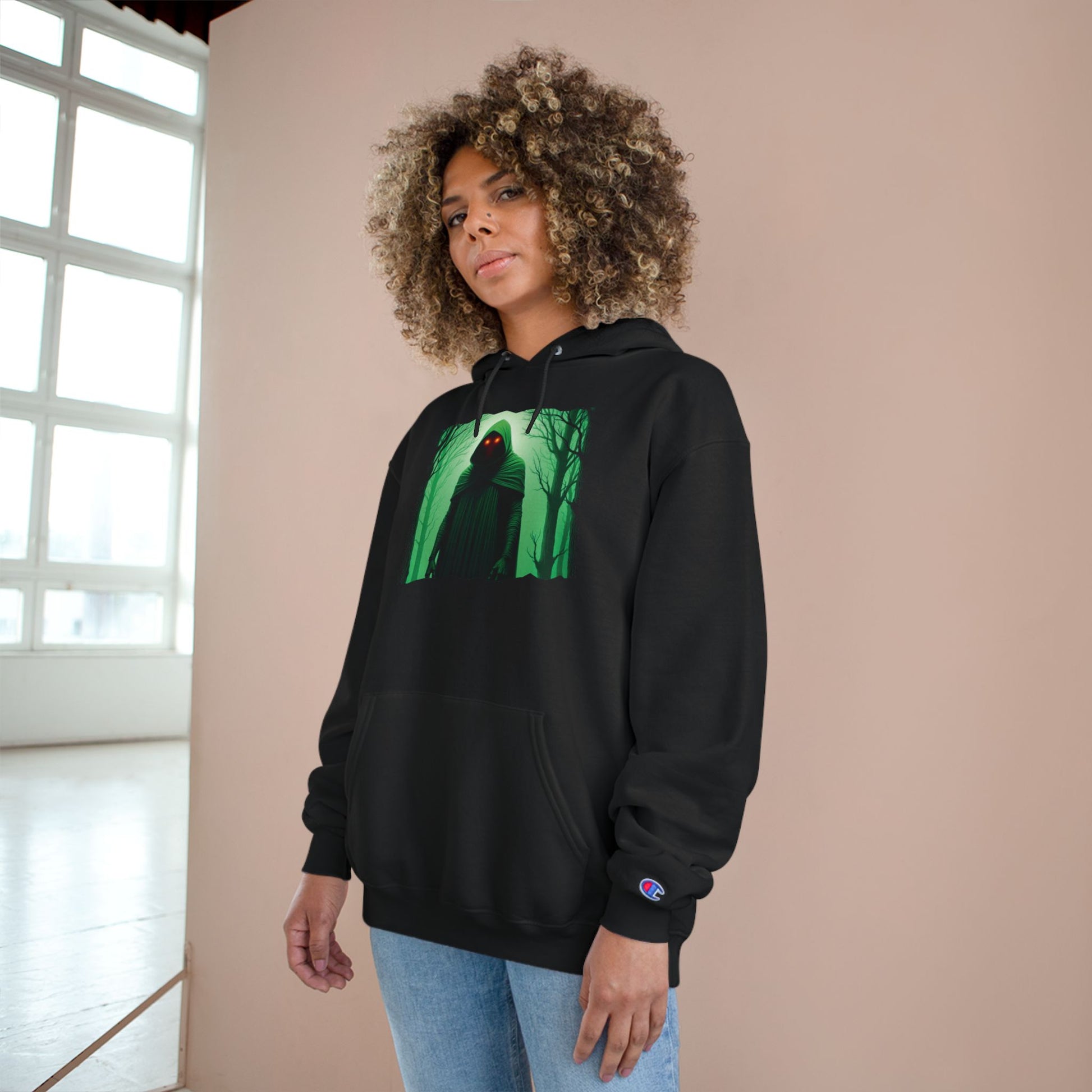 Champion Hoodie | Flatwoods Monster-Nicodemus Studios