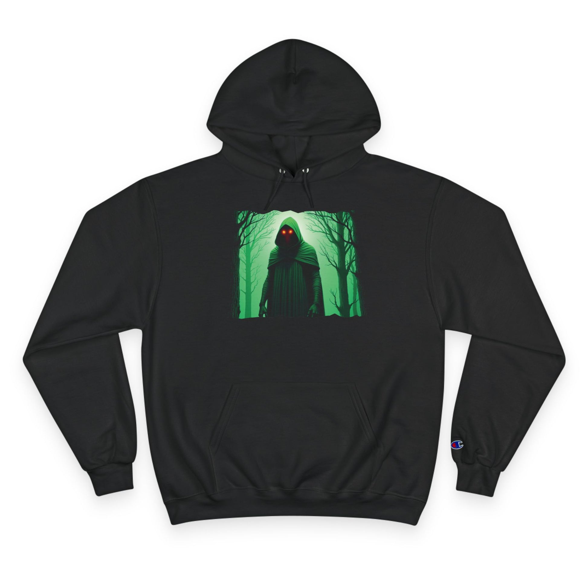 Champion Hoodie | Flatwoods Monster-Black-S-Nicodemus Studios