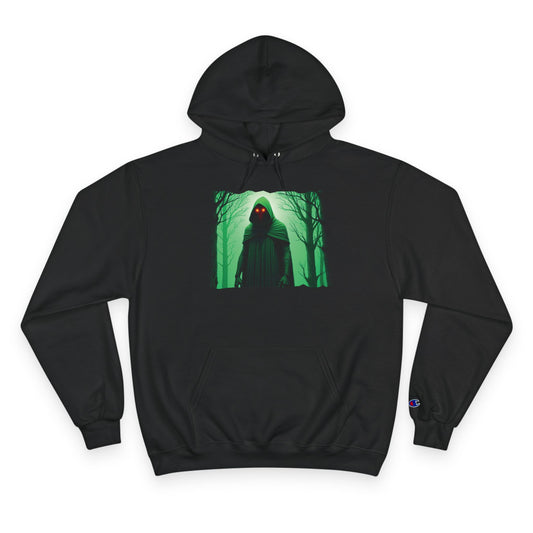 Champion Hoodie | Flatwoods Monster-Black-S-Nicodemus Studios