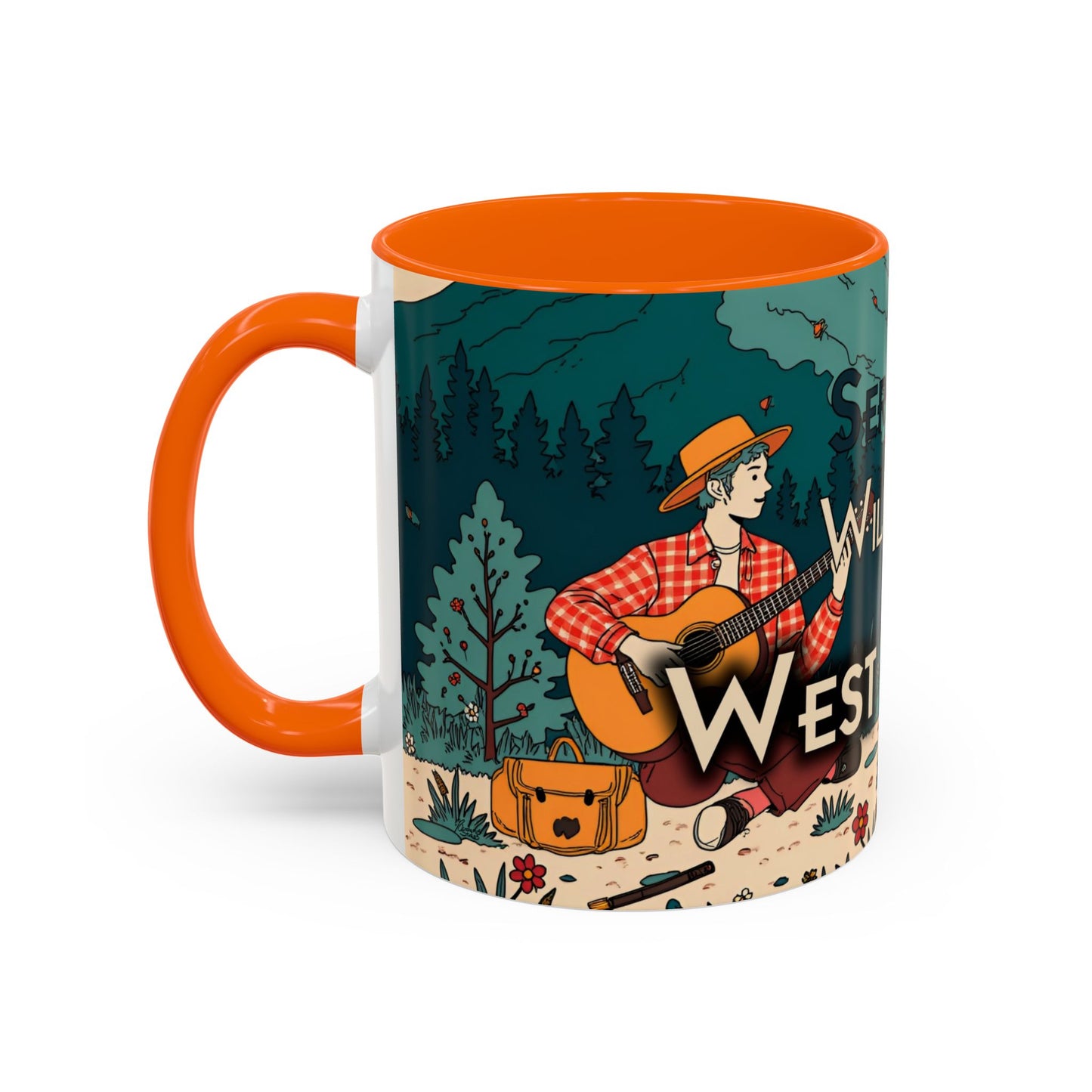 Coffee Mug | West Virginia "Serenade The Wilderness"-11oz-Orange-Nicodemus Studios
