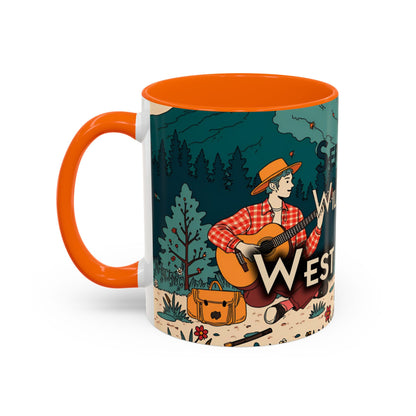 Coffee Mug | West Virginia "Serenade The Wilderness"-11oz-Orange-Nicodemus Studios