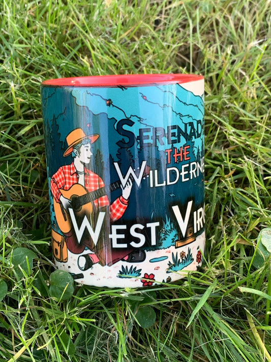Coffee Mug | West Virginia "Serenade The Wilderness"-11oz-Red-Nicodemus Studios