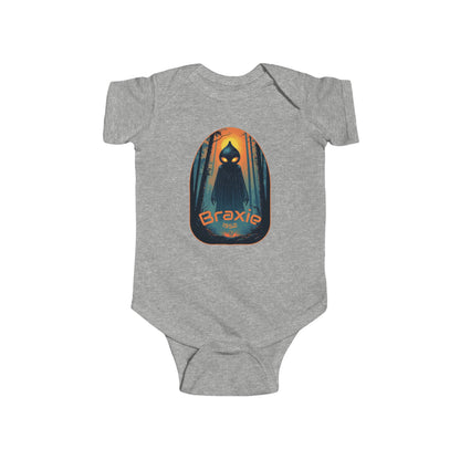 Cotton Baby Bodysuit | Braxie-Heather-NB (0-3M)-Nicodemus Studios