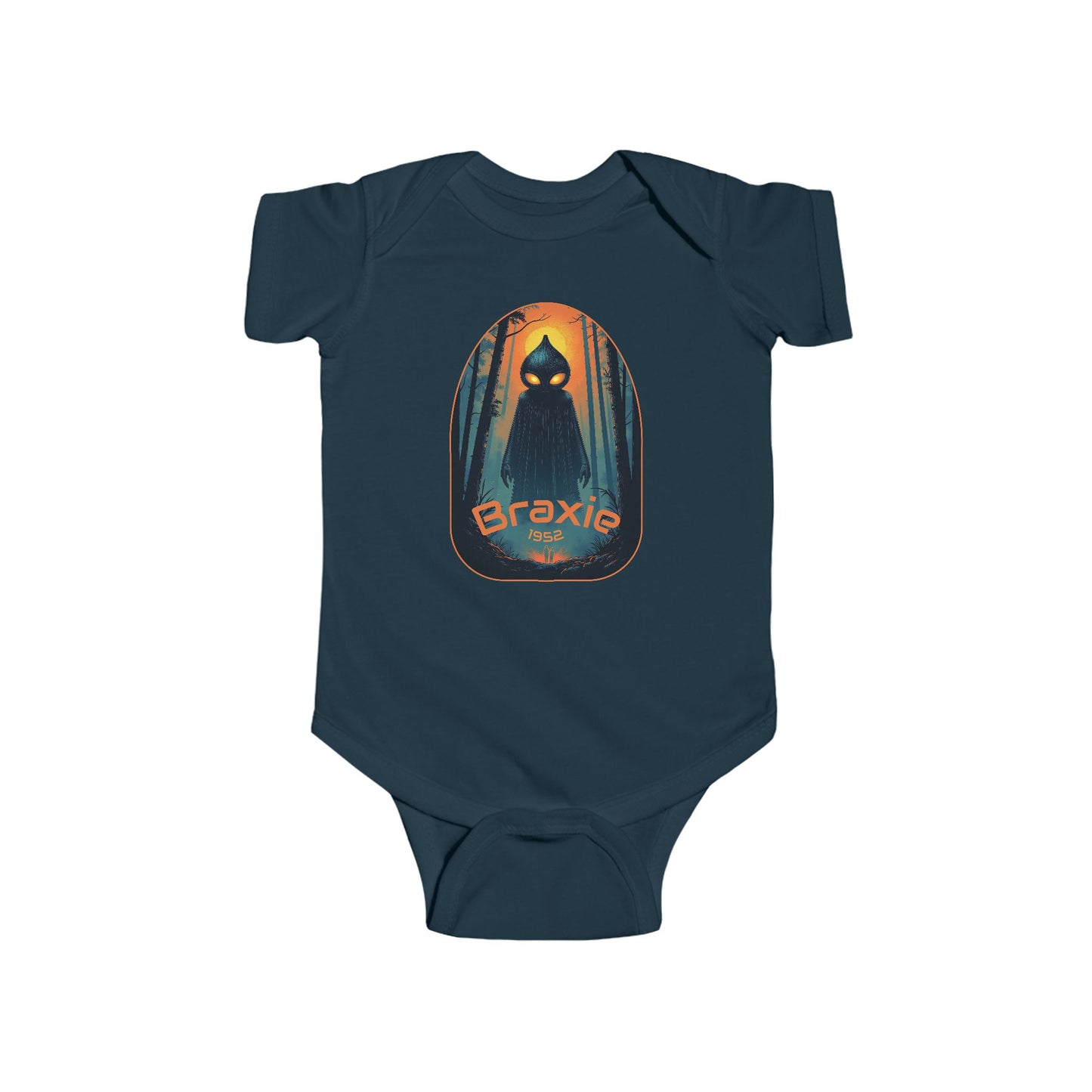 Cotton Baby Bodysuit | Braxie-Navy-NB (0-3M)-Nicodemus Studios