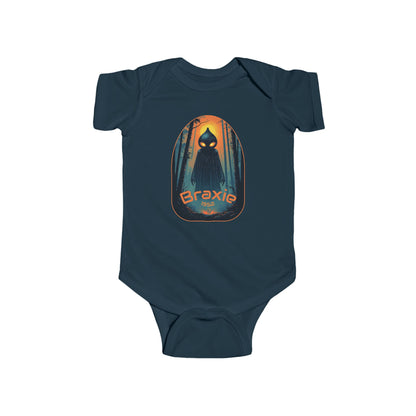 Cotton Baby Bodysuit | Braxie-Navy-NB (0-3M)-Nicodemus Studios