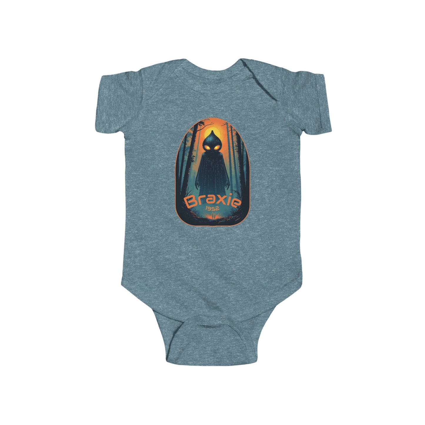 Cotton Baby Bodysuit | Braxie-Vintage Indigo-12M-Nicodemus Studios