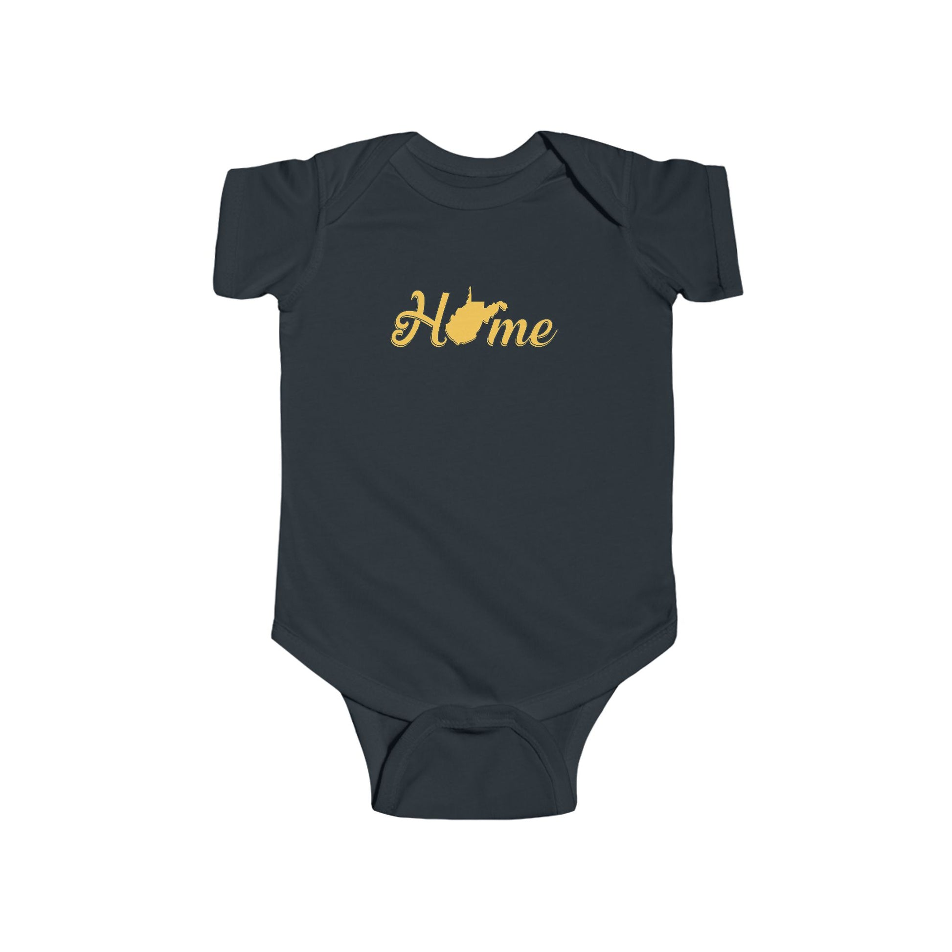 Cotton Baby Bodysuit| Home WV-Black-NB (0-3M)-Nicodemus Studios