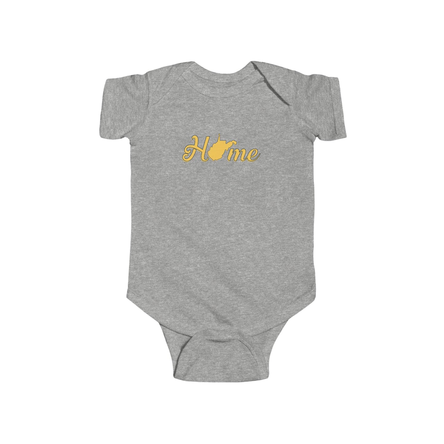 Cotton Baby Bodysuit| Home WV-Heather-NB (0-3M)-Nicodemus Studios