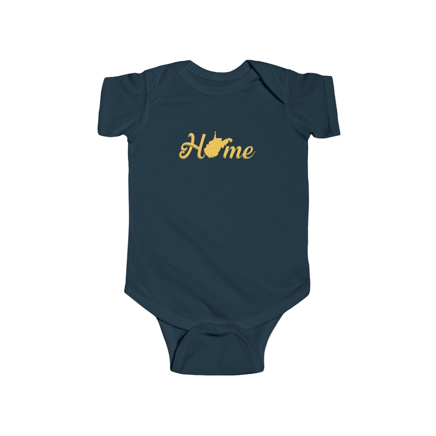 Cotton Baby Bodysuit| Home WV-Navy-NB (0-3M)-Nicodemus Studios