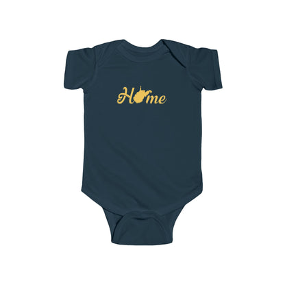 Cotton Baby Bodysuit| Home WV-Navy-NB (0-3M)-Nicodemus Studios