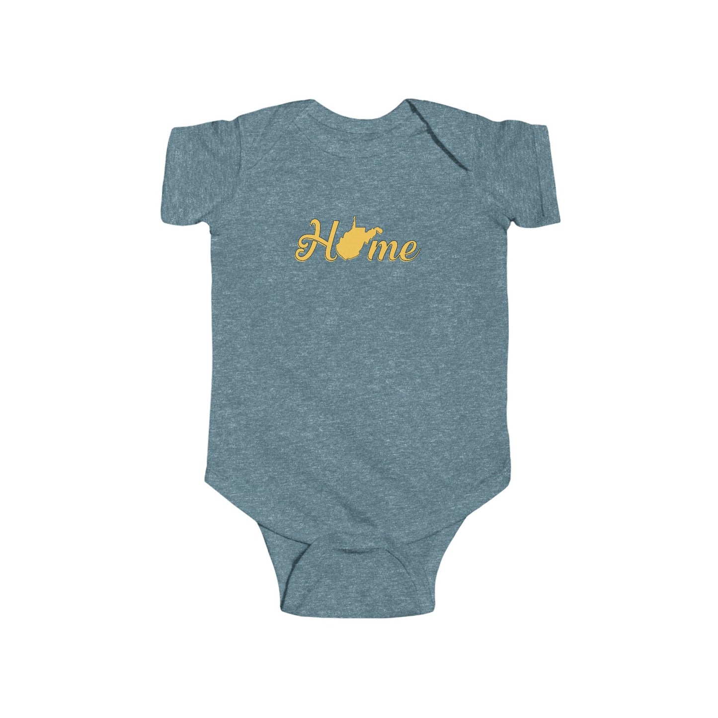 Cotton Baby Bodysuit| Home WV-Vintage Indigo-12M-Nicodemus Studios