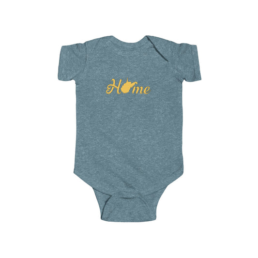 Cotton Baby Bodysuit| Home WV-Vintage Indigo-12M-Nicodemus Studios