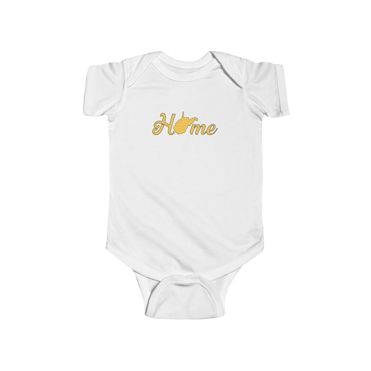 Cotton Baby Bodysuit| Home WV-White-NB (0-3M)-Nicodemus Studios