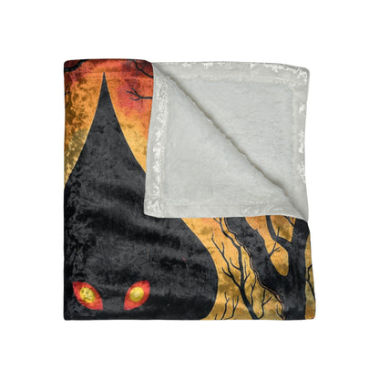 Crushed Velvet Blanket | Braxie The Flatwoods Monster-Nicodemus Studios