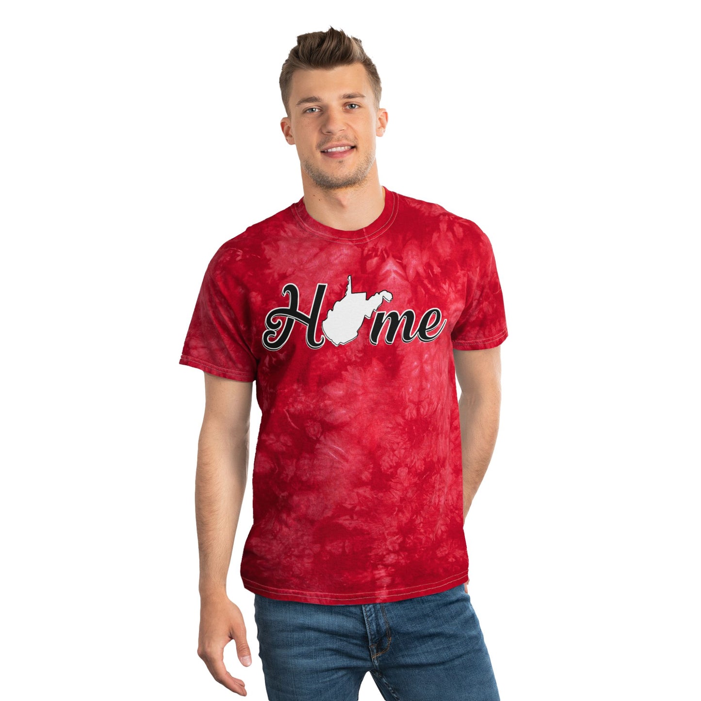 Crystal Tie-Dye Tee | West Virginia Home-Nicodemus Studios