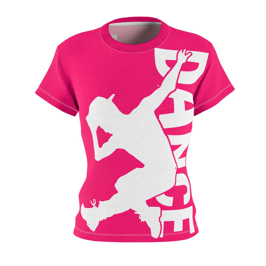 Dance Graphic Tee | Crimson Pink-XS-White stitching-6 oz.-Nicodemus Studios