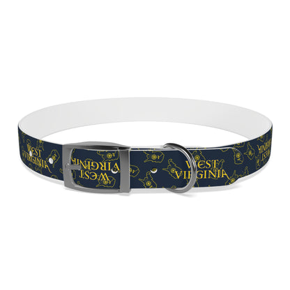 Dog Collar | West Virginia Dandelion Design-XL-Gun Metal-TPU-Nicodemus Studios